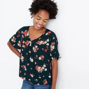 Madewell Rhyme Top in Spruce Blooms Size Small NWT